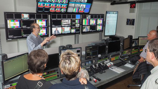 Bild von Studioführung im Produktionszentrum Bundeshaus in Bern